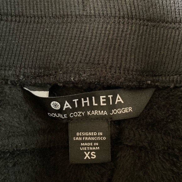 Athleta Double Cozy Karma Recover Jogger size XS velour - Picture 13 of 16